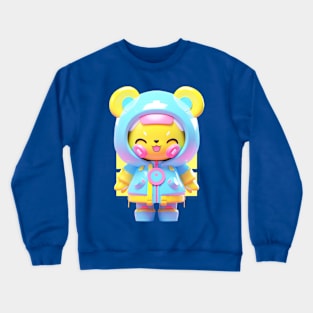 AKBLM - BUNTBY GLAZY DONUT KUMA | ADORABLE 3D ANIME CHARACTER Crewneck Sweatshirt